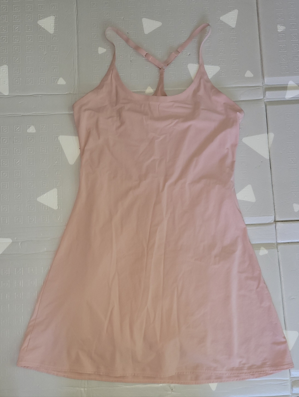 Outdoor Voices Pink Athletic Dress with Racerback Straps Small